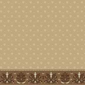 Çelebizade Nilüfer Saflı Cami Halısı Koyu Bej