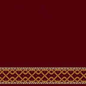 Çelebizade Defne Saflı Cami Halısı Koyu Bordo