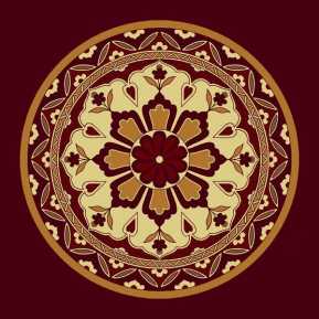 Çelebizade Lale Göbekli Cami Halısı Bordo