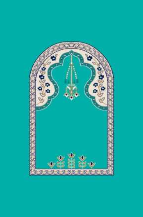 Myfloor M102-Açık Çini Mihraplı Cami Halısı