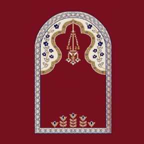 Mihraplı Akrilik Cami Halısı M102BORDO
