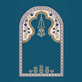 Mihraplı Akrilik Cami Halısı M102KOYUMAVI