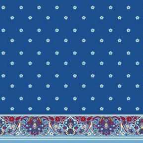 Çelebizade Buket Saflı Cami Halısı Mavi