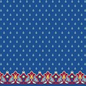 Çelebizade Pitan Saflı Cami Halısı Mavi