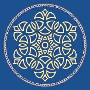 Çelebizade Salkım Göbekli Cami Halısı Mavi