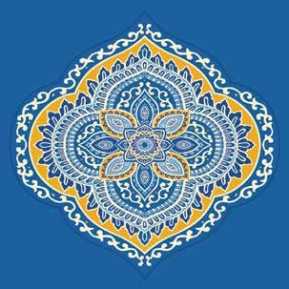 Çelebizade Sarmaşık Göbekli Cami Halısı Mavi