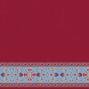 Çelebizade Menekşe Saflı Cami Halısı Kırmızı