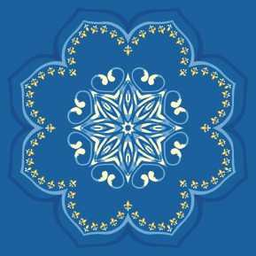 Çelebizade Mimoza Göbekli Cami Halısı Mavi