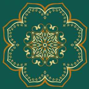 Çelebizade Mimoza Göbekli Cami Halısı Yeşil