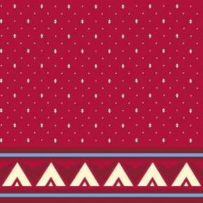 Çelebizade Reyhan Saflı Cami Halısı Kırmızı