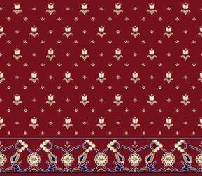 Saflı Akrilik Cami Halısı S101BORDO