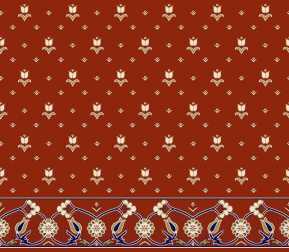 Saflı Akrilik Cami Halısı S101KIREMIT