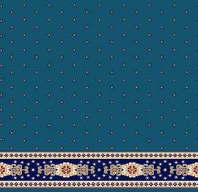 Saflı Akrilik Cami Halısı S103KOYUMAVI