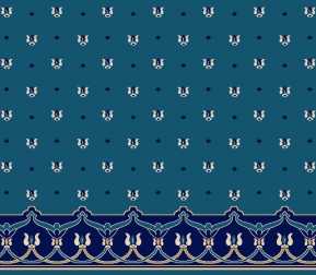 Saflı Akrilik Cami Halısı S118KOYUMAVI