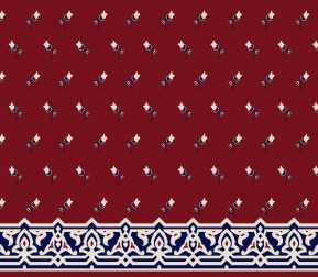 Saflı Akrilik Cami Halısı S123BORDO
