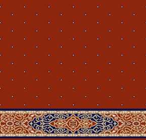 Saflı Akrilik Cami Halısı S125KIREMIT