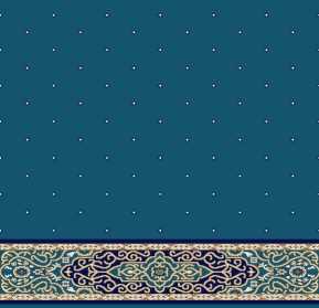 Saflı Akrilik Cami Halısı S125KOYUMAVI