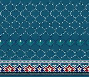 Saflı Akrilik Cami Halısı S134KOYUMAVI
