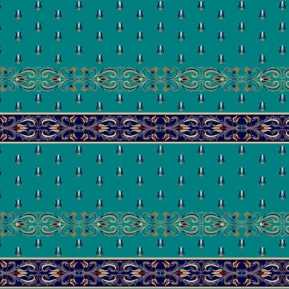 338 Mavi Saflı Akrilik Cami Halısı