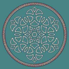 Çelebizade Salkım Göbekli Cami Halısı Turkuaz