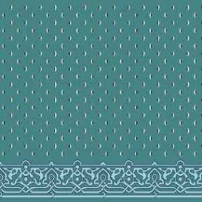 Çelebizade Fulyan Saflı Cami Halısı Turkuaz