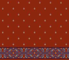 Myfloor S102-Kiremit Saflı Cami Halısı