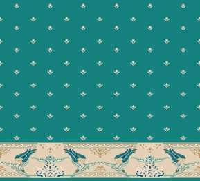 Myfloor S111-Koyu Çini Saflı Cami Halısı