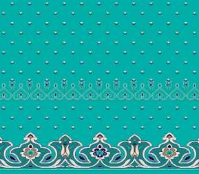 Myfloor S141-Açık Çini Saflı Cami Halısı