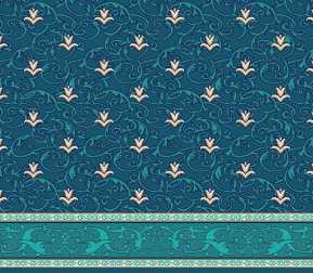 Myfloor S112-Koyu Mavi Saflı Cami Halısı