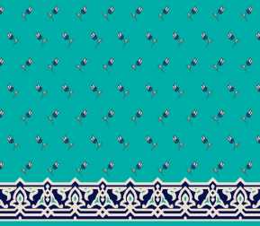 Myfloor S123-Açık Çini Saflı Cami Halısı