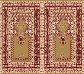 Myfloor S144-Hardal Mihraplı Cami Halısı