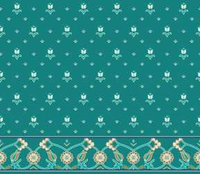 Myfloor S101-Koyu Çini Saflı Cami Halısı