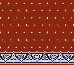 Myfloor S123-Kiremit Saflı Cami Halısı