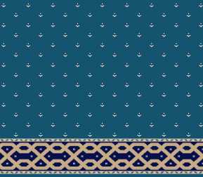 Myfloor S116-Koyu Mavi Saflı Cami Halısı