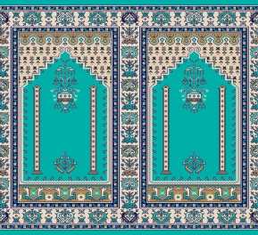 Myfloor S143-Açık Çini Mihraplı Cami Halısı