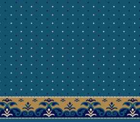 Myfloor S121-Koyu Mavi Saflı Cami Halısı