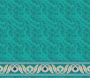 Myfloor S113-Koyu Çini Saflı Cami Halısı