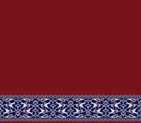 Myfloor S128-Bordo Saflı Cami Halısı