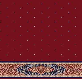 Myfloor S125-Bordo Saflı Cami Halısı