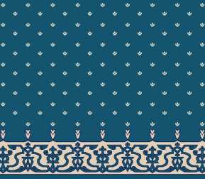 Myfloor S107-Koyu Mavi Saflı Cami Halısı