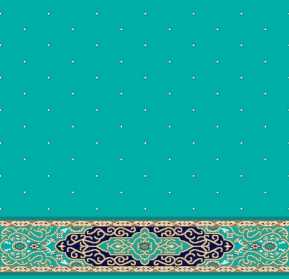 Myfloor S125-Açık Çini Saflı Cami Halısı