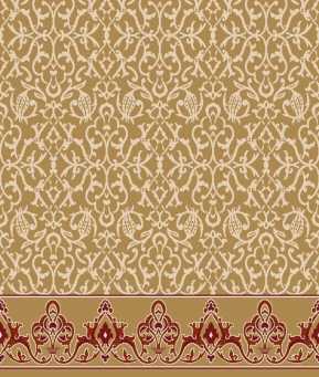 Myfloor S126-Hardal Saflı Cami Halısı