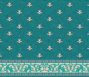 Myfloor S112-Koyu Çini Saflı Cami Halısı