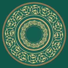 Çelebizade Hercai Göbekli Cami Halısı Yeşil