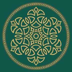 Çelebizade Salkım Göbekli Cami Halısı Yeşil