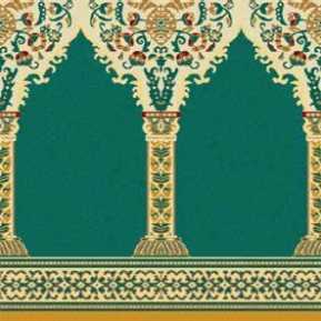 Çelebizade Buket Mihraplı Cami Halısı Yeşil